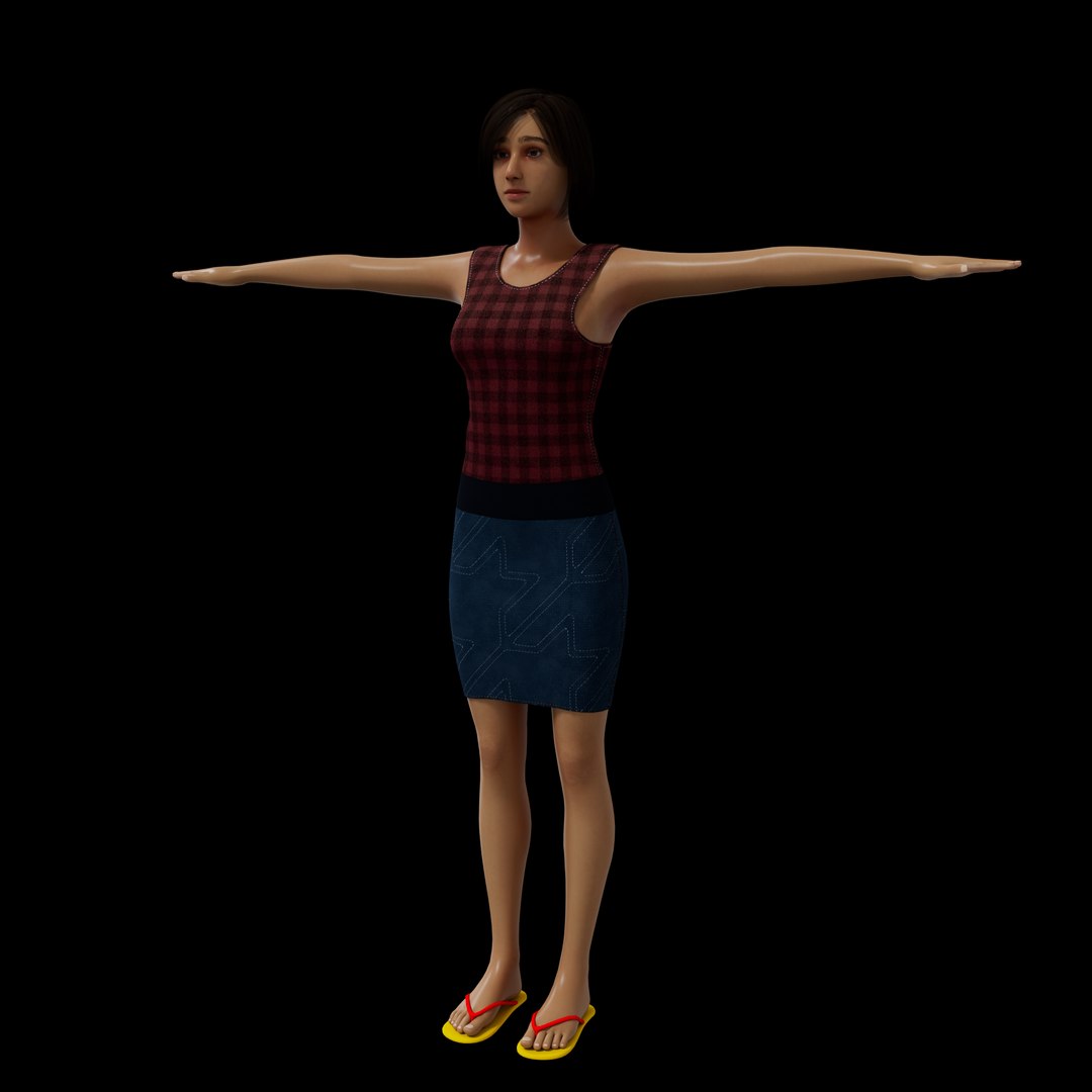 3D Model Jane 3D Model - TurboSquid 1716675
