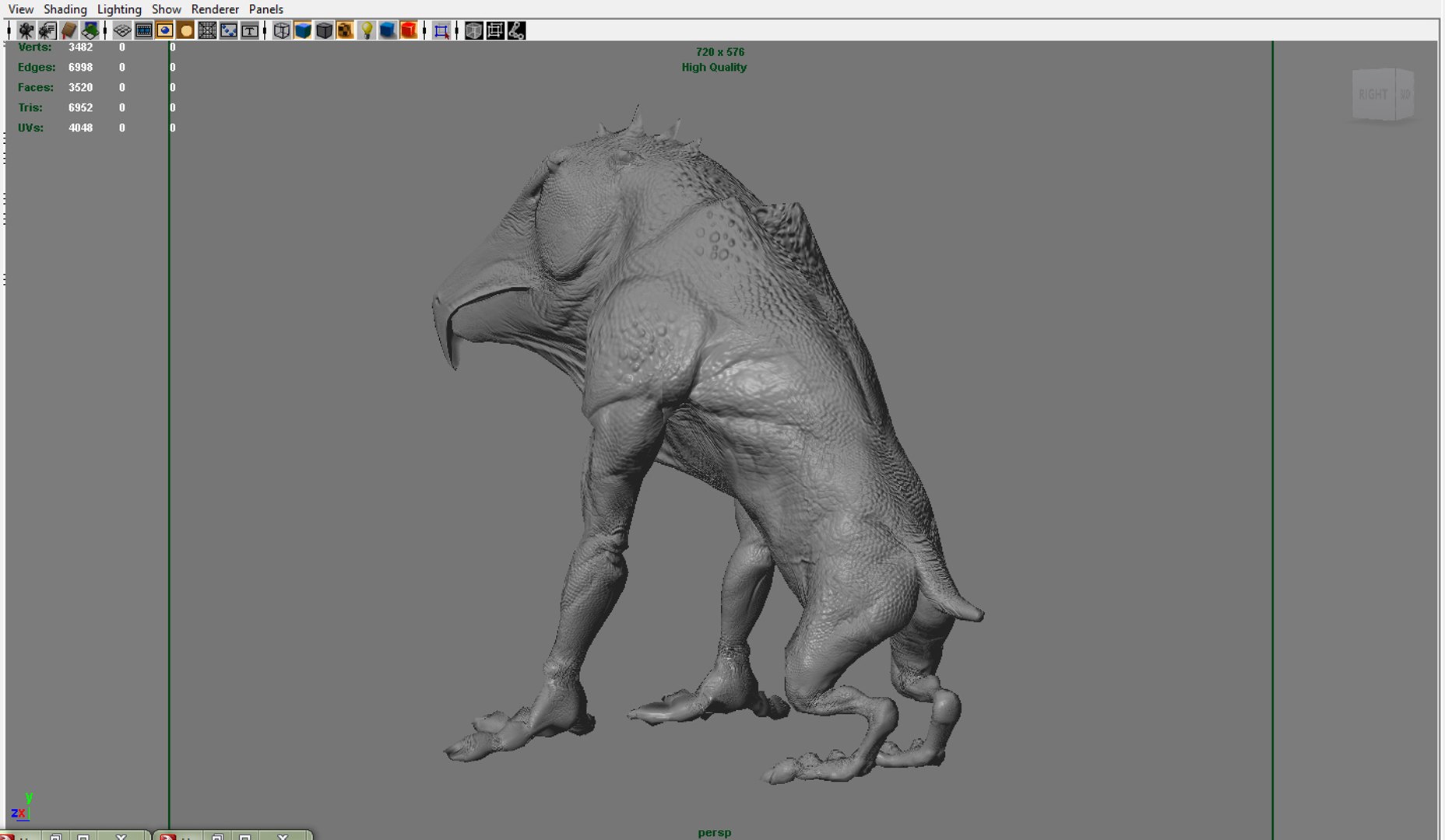 3d Humasour Creature