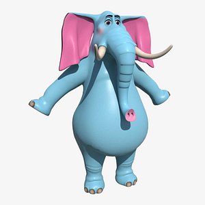 3D Cartoon Elephant