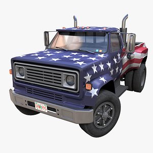 Custom pickup truck PBR model