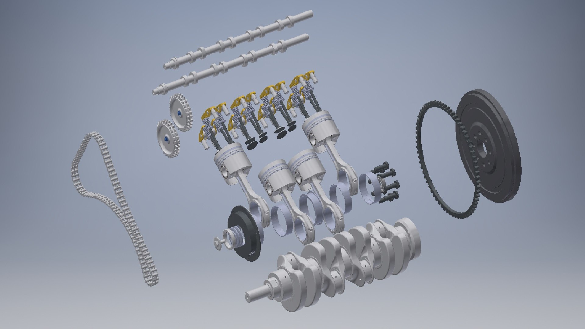 3D Cranck And Cham Shaft Engine 3d Model - TurboSquid 2207438