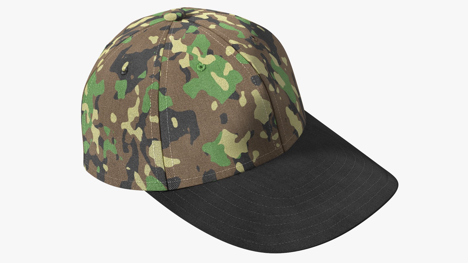 Baseball Cap Camouflage 3D model preview