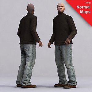 axyz 2 human characters 3d model