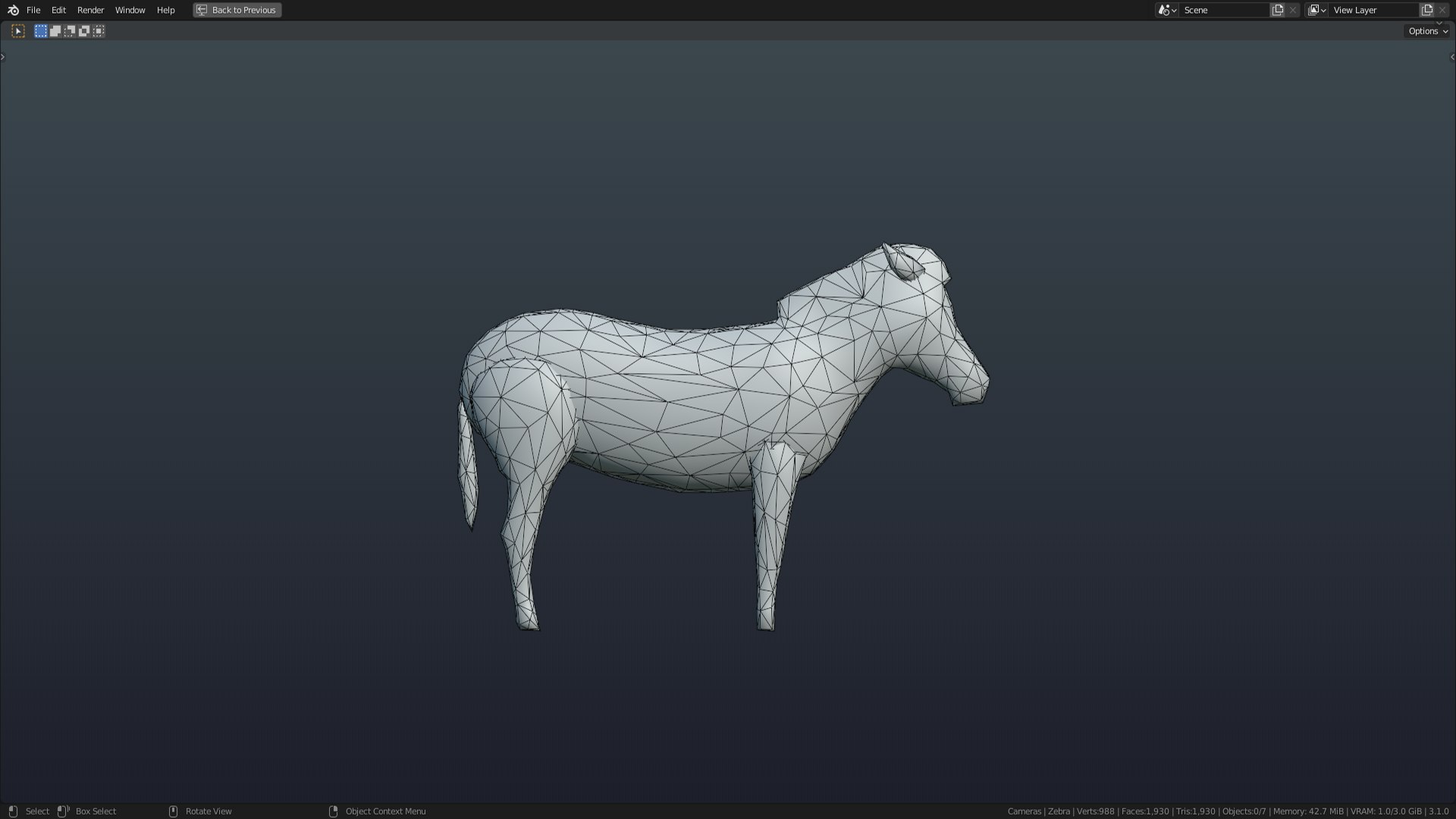 3D Low Poly Zebra Rigged With Realistic Texture - TurboSquid 1876178