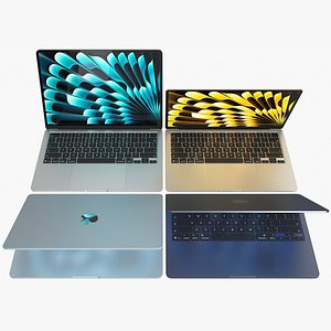 Apple MacBook Air 13 M5 2026 All Colors Rigged model