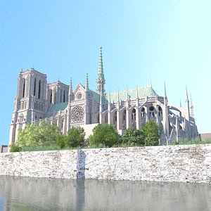 notre-dame paris 3D model