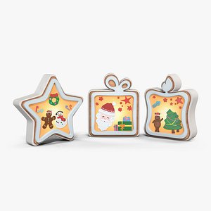 Christmas Glowing Frame Decoration Set
