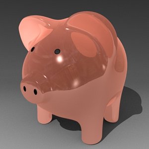 piggy bank 3d model
