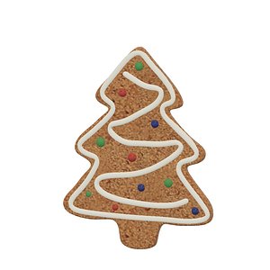 gingerbread cookie tree 3D model