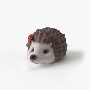 3D model garden hedgehog