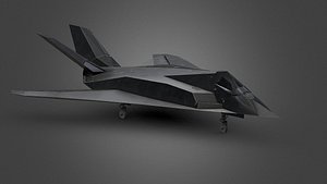 3D f117 aircraft model