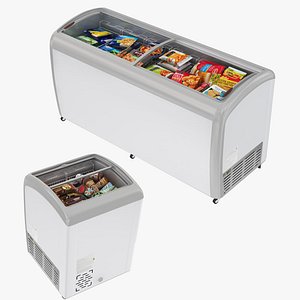 Display Freezer with Products Collection