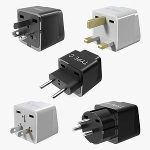 Electrical Plug Adapters Collection 3 model