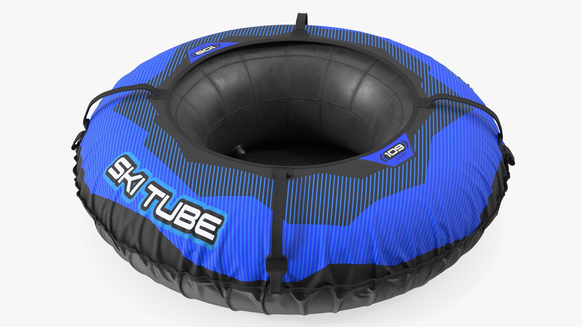 Rubber Snow Tube With Blue Cover 3D model preview