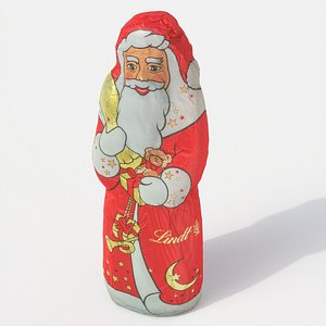 chocolate santa claus 3D model