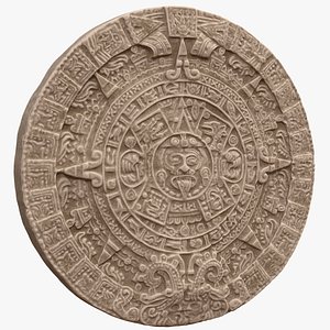 Aztec Sun Stone 3D model