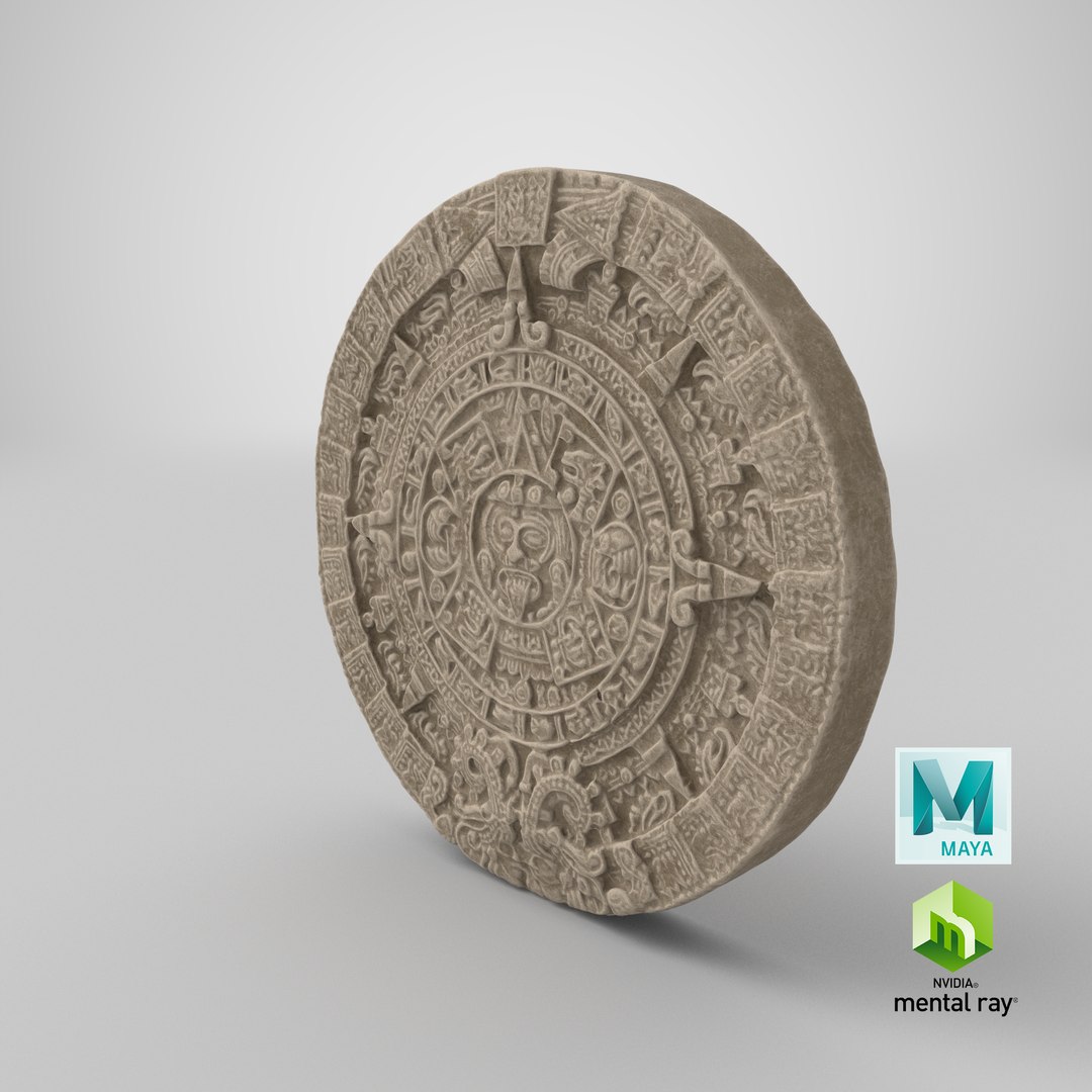 Aztec Sun Stone 3D Model - TurboSquid 1856673