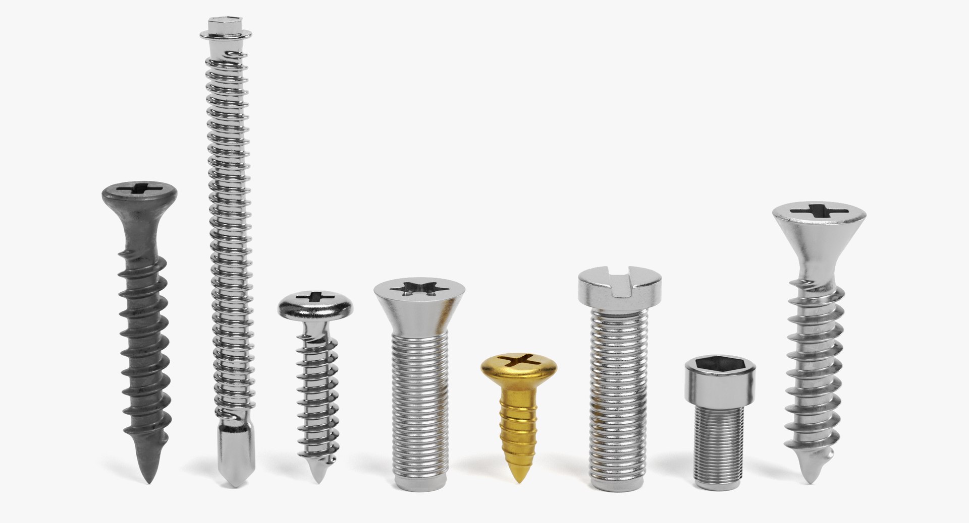 Screws Pbr 3D Model - TurboSquid 1261320