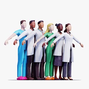 Scientist People - Animated and Rigged