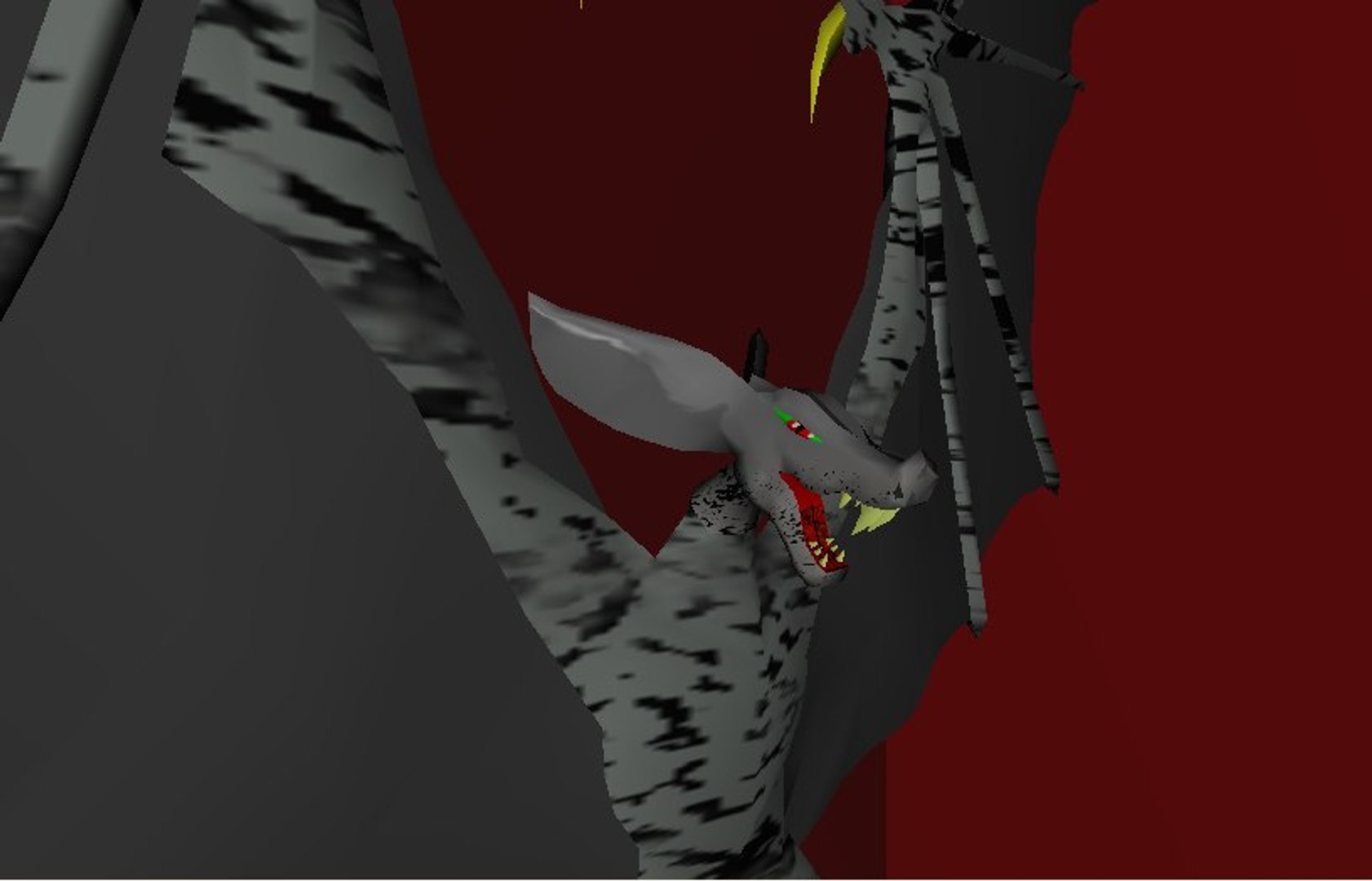 3d model bat lowpolygon