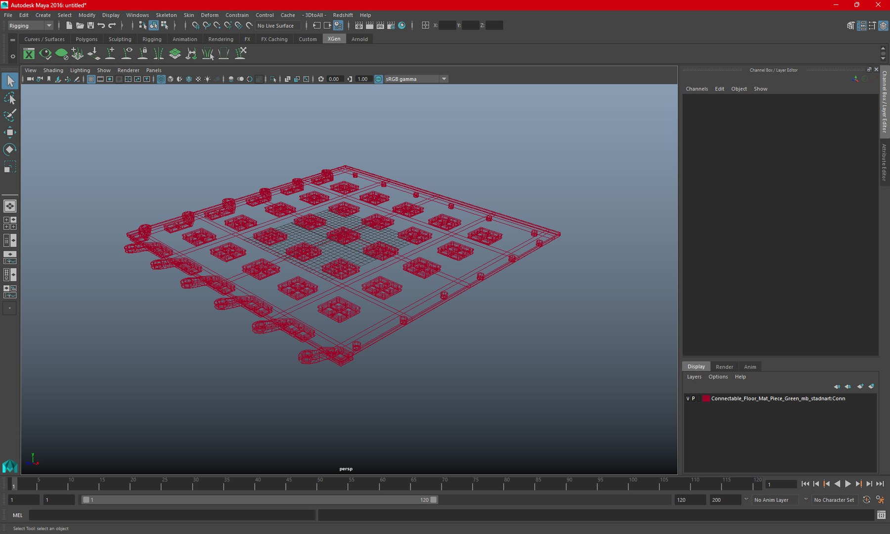 3D Model Connectable Floor Mat Tile Yellow - TurboSquid 2234535