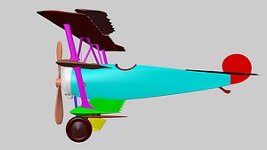 3D FOKKER BARRON AIRPLANE model