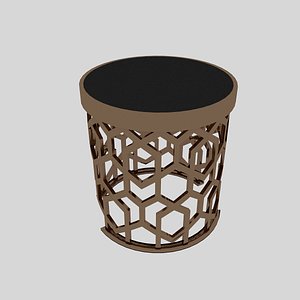 3D metal table model