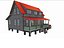 Wood Anglo Caribbean Vernacular Building 03