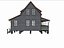 Wood Anglo Caribbean Vernacular Building 03