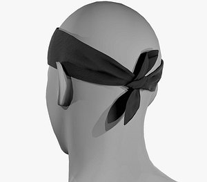 3D model black bandana