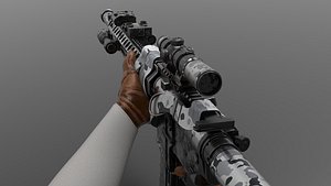 m4 Tactical Fps - Tps 3D model