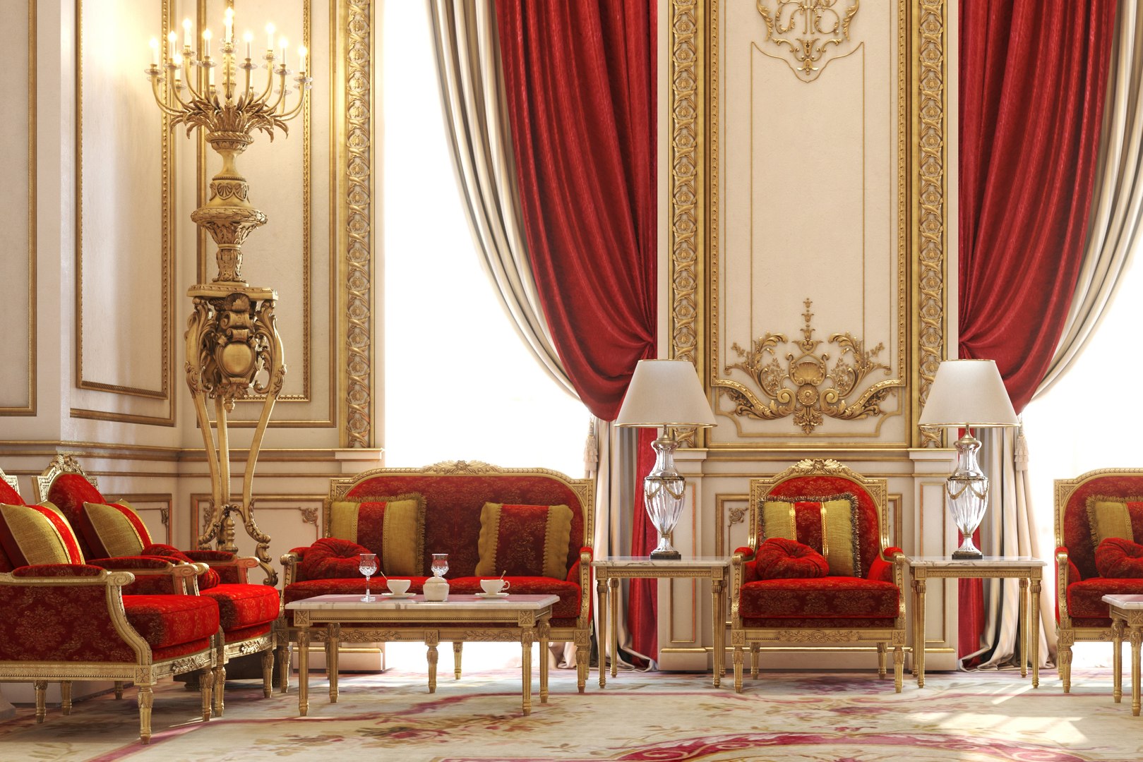 3D Royal Formal Living - TurboSquid 2053871