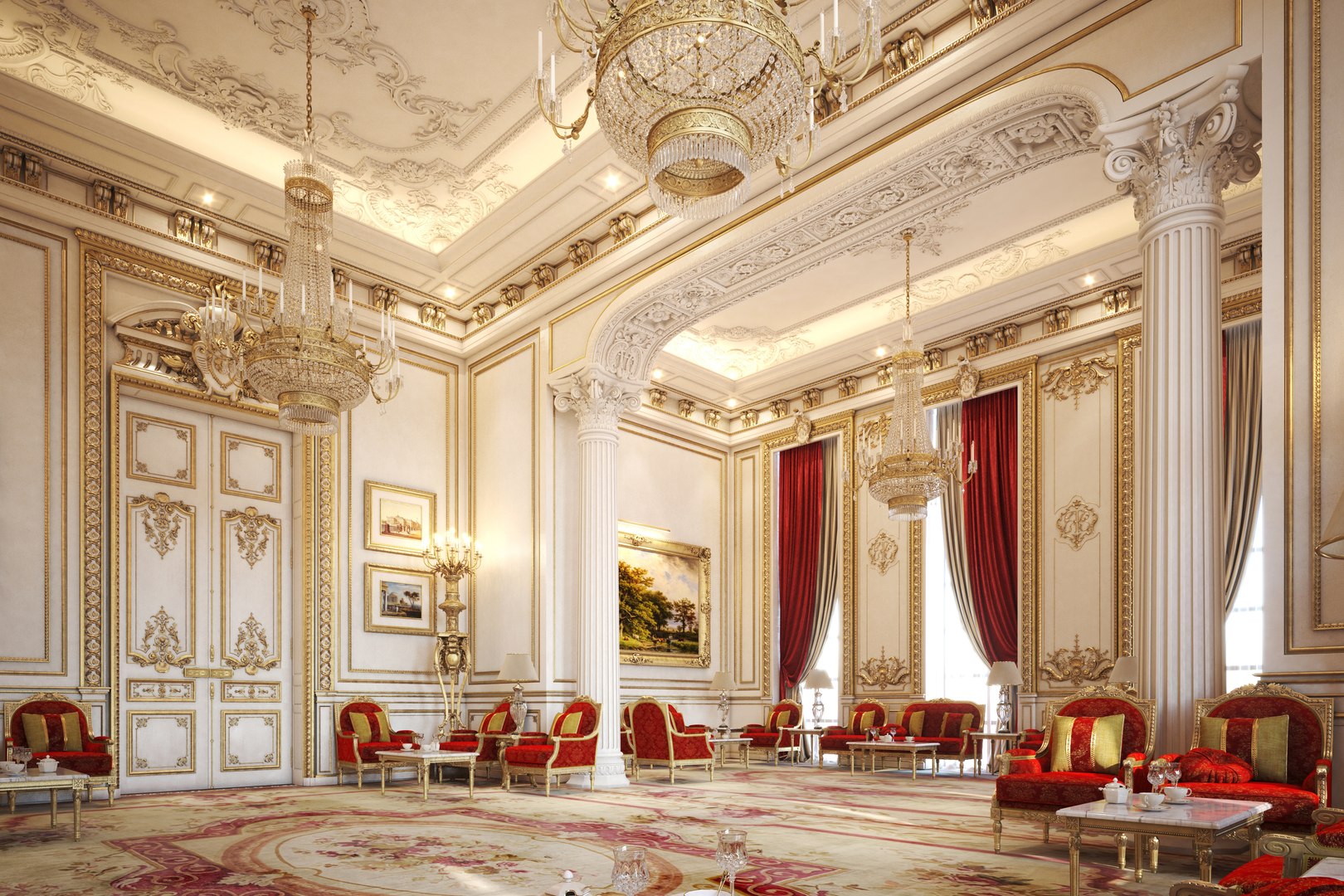 3D Royal Formal Living - TurboSquid 2053871