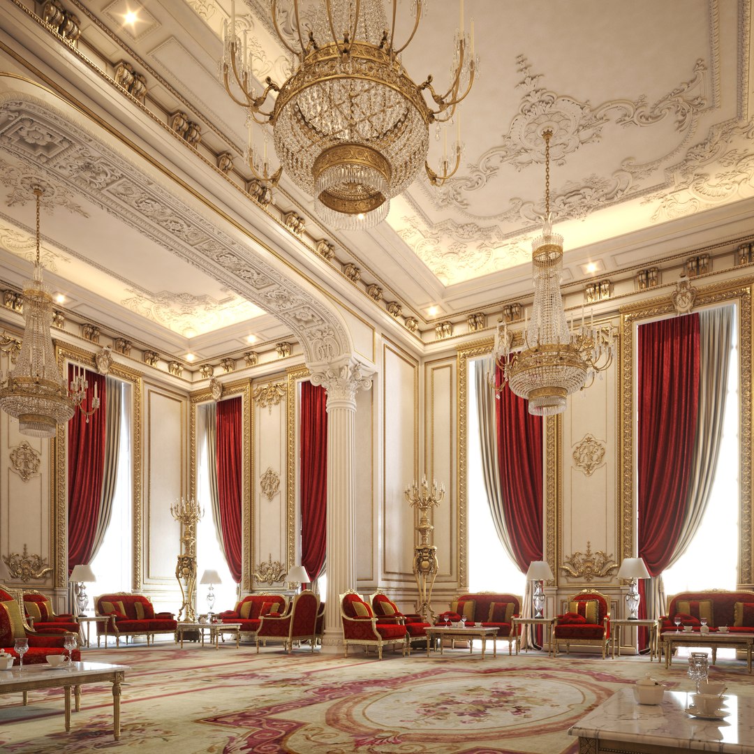 3D Royal Formal Living - TurboSquid 2053871