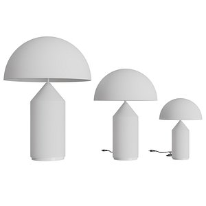 atollo table lamp glass 3D