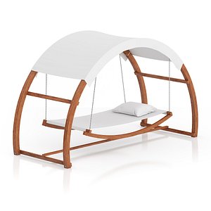 wooden hammock sunshade 3d max