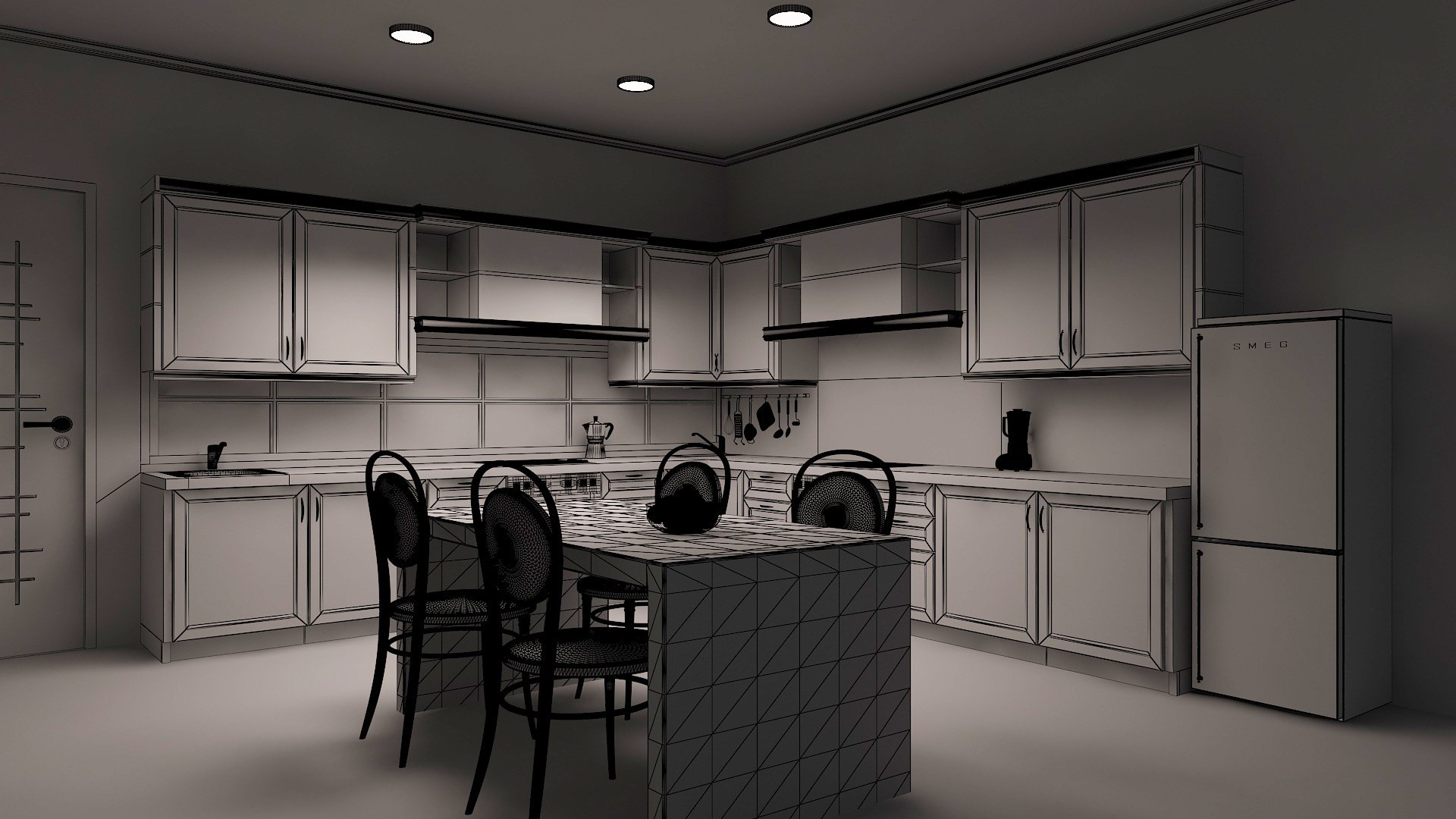 Kitchen 3D - TurboSquid 1949724