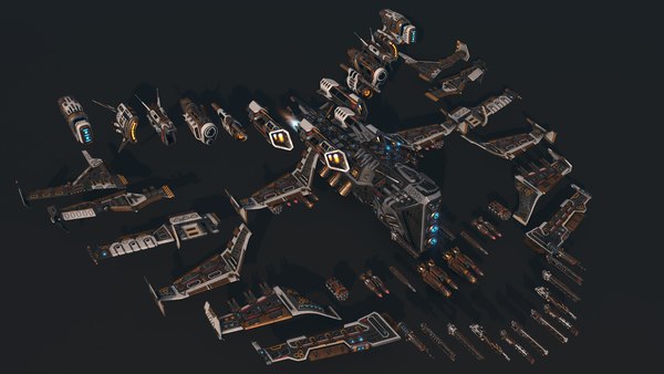 modelo 3d Paquete modular de la nave espacial 01 - TurboSquid 1810167