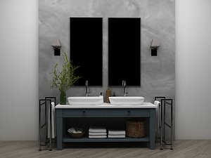 Modern Bathroom - 060 3D model