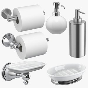 3D Bathroom Accessories model