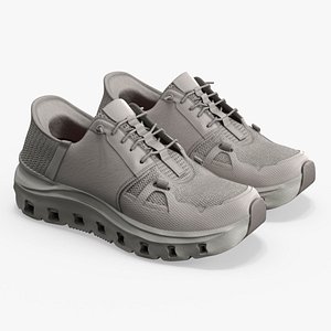 3D Slip Ins Work Shoes Pair Gray