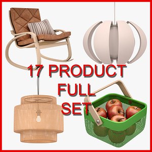 ikea furniture set 3D model