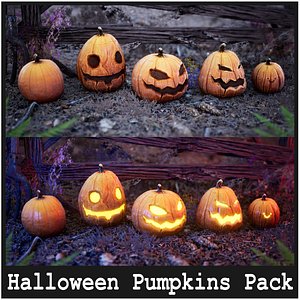 Halloween Pumpkins  150 variations 3D