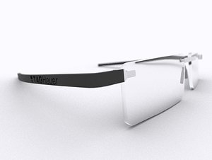 3d model of tag heuer reflex eye glasses