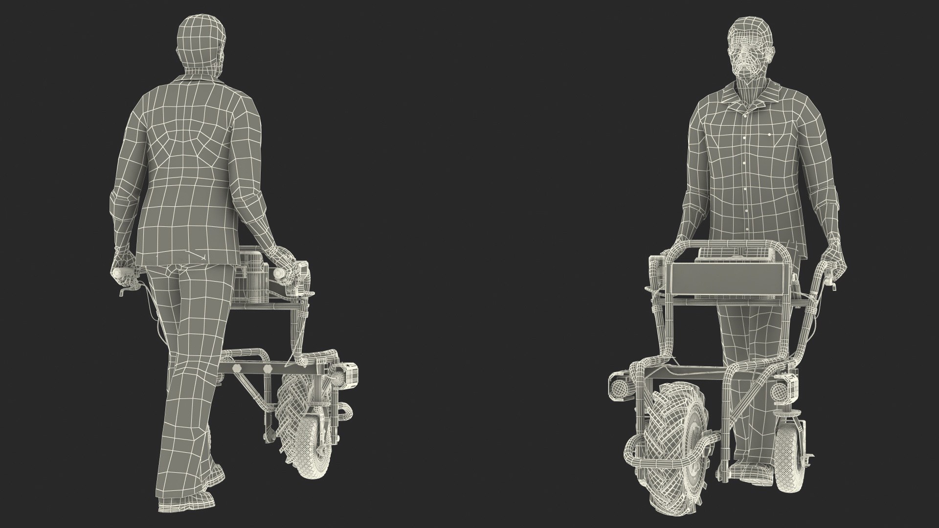 3D Elderly Man Motorized Electric Wheelbarrow Frame Rigged for Maya model https://p.turbosquid.com/ts-thumb/N7/LEkB5u/CA/elderlymanmotorizedelectricwheelbarrowframeriggedvray3dmodel023/jpg/1660651940/1920x1080/fit_q87/be9aa1620b219e5cde0d26ff7d0961fa81a6ed0f/elderlymanmotorizedelectricwheelbarrowframeriggedvray3dmodel023.jpg