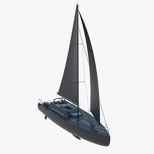 Sailing Yacht - Black model