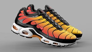 3D AIR MAX PLUS - OG - ORANGE model
