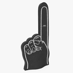3D Foam Hand Black