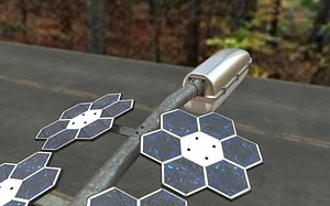 3D fixture solar panels led lights