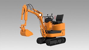 mini excavator komatsu 3D